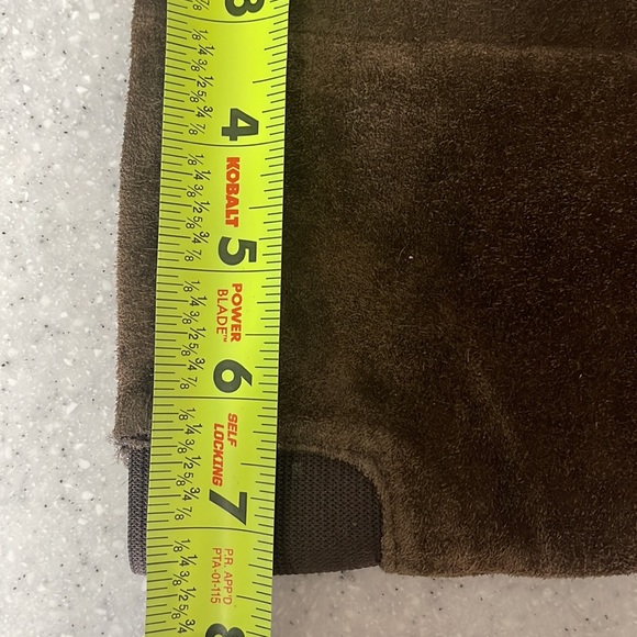 Size 8. Chocolate suede pull on boots. Super cute - Picture 7 of 7